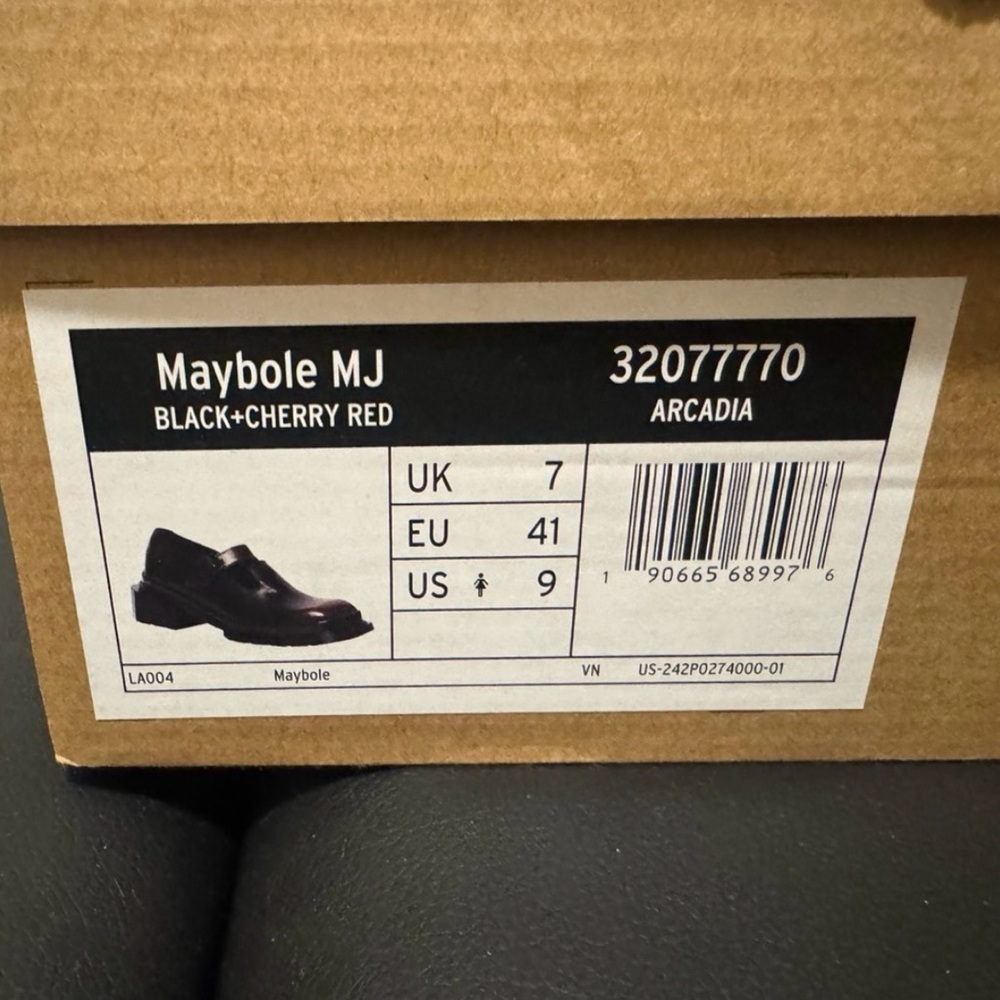 Dr. Martens Black Cherry Red Loafers